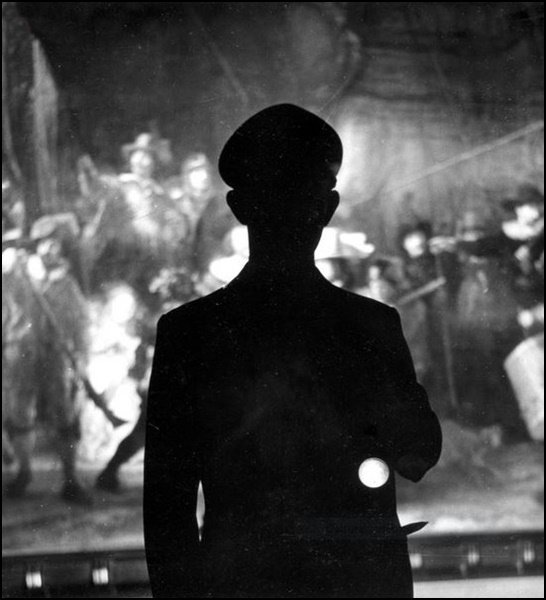 13.Night watchman before of Rembrandt 1955 Kees Scherer