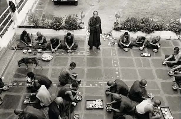 9.Rato monks dining. articolo nicholas vreeland best photo history