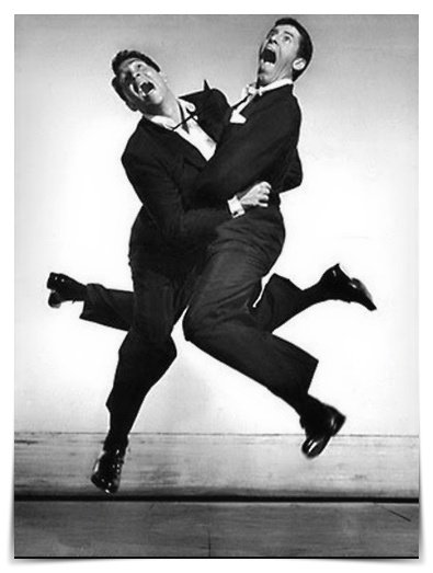 14a. Philippe Halsman- "Jumpology: Il Volo della Spontaneità" 19 19.Dean Martin e Jerry Lewis.Phillippe Halsman Jumpology