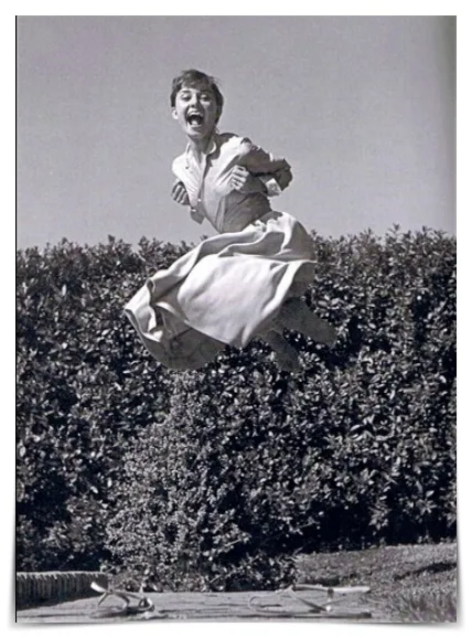 2.Audrey Hepburn by Phillippe Halsman Jumpology