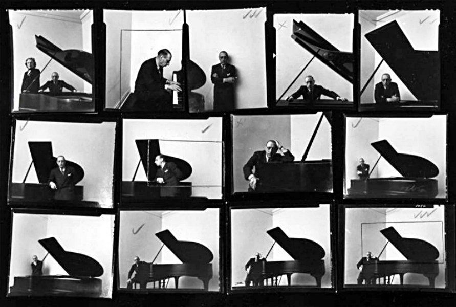 23. Arnold Newman – Il Ritratto Ambientato 10 10. Prove di posa per il compositore Igor Stravinsky 1946 1