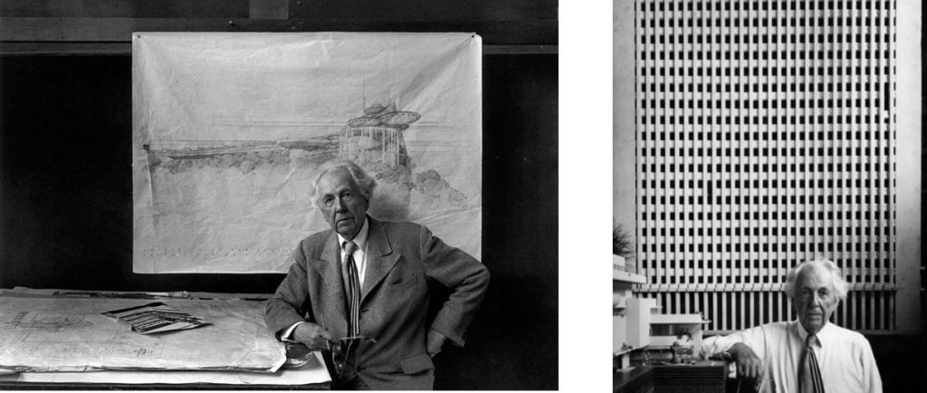 23a. 50 Ritratti Iconici firmati Arnold Newman, il Maestro del Ritratto Ambientato. 3 2.Frank Lloyd Wright America Architect 1947 .Arnold Newman photo
