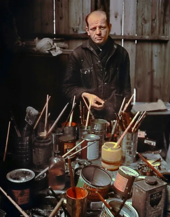 24.Jackson Pollock American Painter 1949