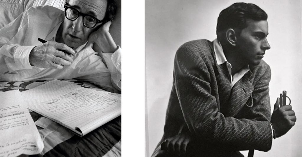 23a. 50 Ritratti Iconici firmati Arnold Newman, il Maestro del Ritratto Ambientato. 8 6.Woody Allen 1996 Scrittore americano Gore Vidal Arnold Newman photo
