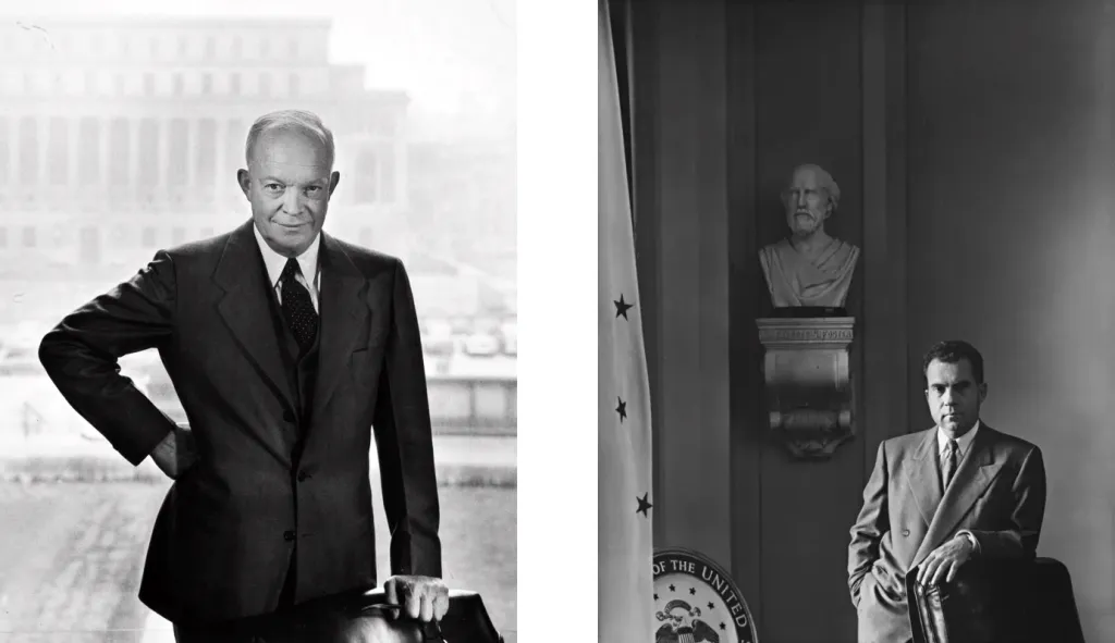 7.Dwight Eisenhower e Richard Nixon Arnold Newman photo