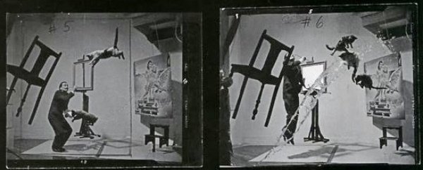 14b. Philippe Halsman e Salvador Dalì: Un incontro di creatività surrealista 7 7.Some of the 28 attempts for the Dali Atomicus by Halsman