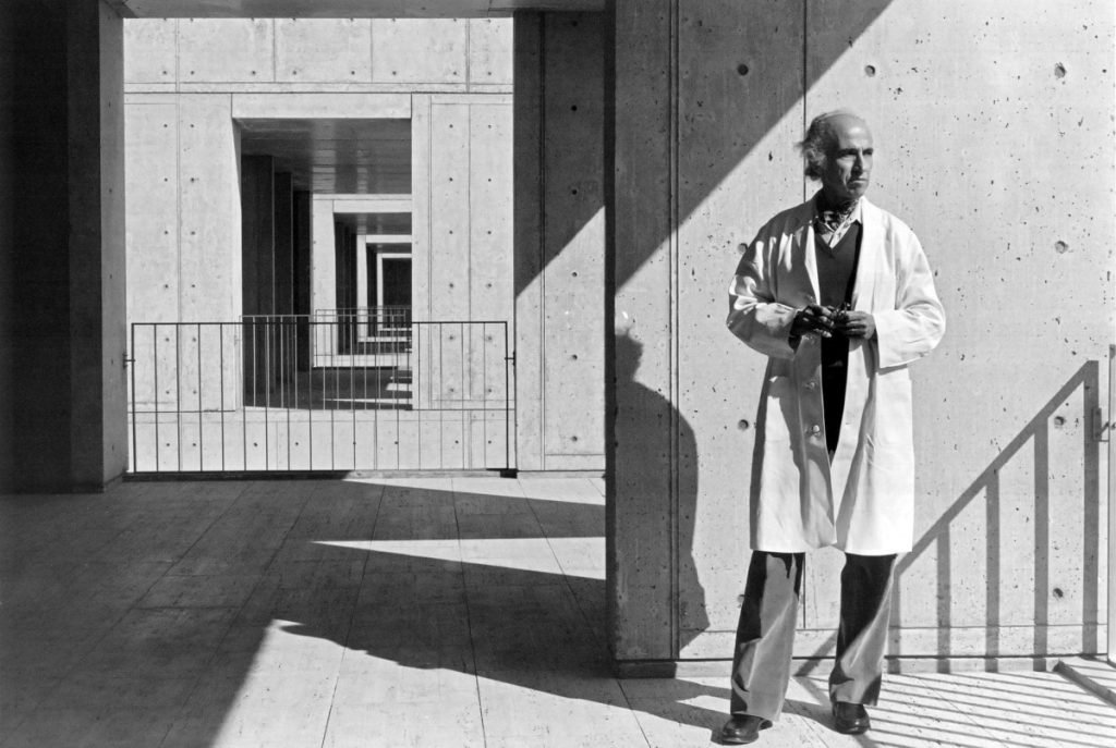 23a. 50 Ritratti Iconici firmati Arnold Newman, il Maestro del Ritratto Ambientato. 12 8.Dr . Jonas Salk Biologist and Physician Polio Vaccine 1975 Arnold Newman photo