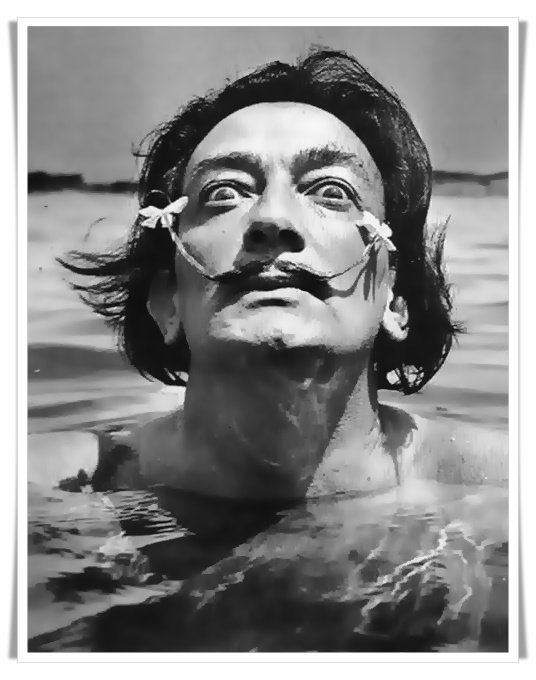14b. Philippe Halsman e Salvador Dalì: Un incontro di creatività surrealista 9 9.Dali Moustache by Philippe Halsman