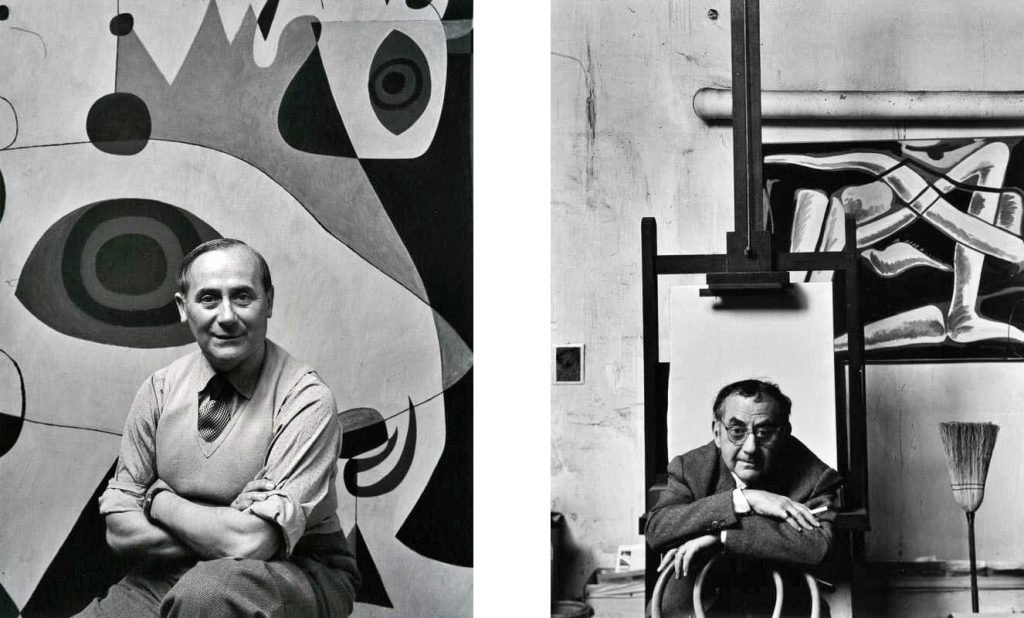 23a. 50 Ritratti Iconici firmati Arnold Newman, il Maestro del Ritratto Ambientato. 18 joan miro new york 1947 Man Ray American Surrealist Painter Parigi 1948