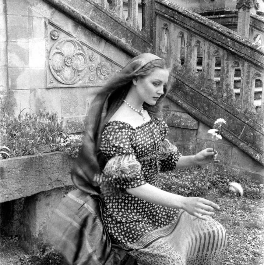 35.Ingrid Boulting at Lacock Abbey. Vogue July 1970 Norman Parkinson