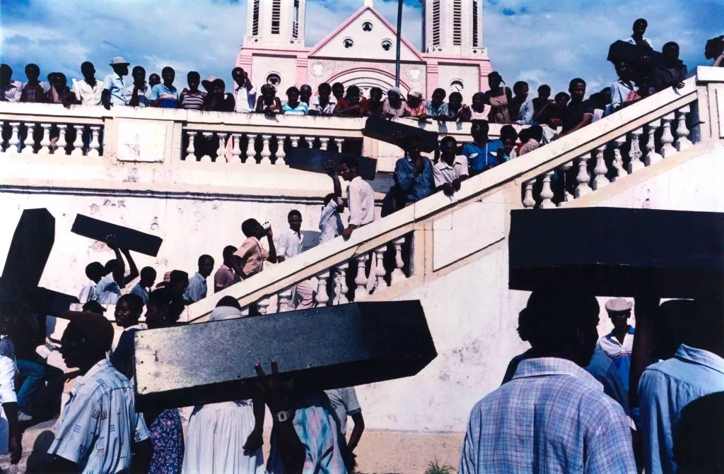 3.Memorial for victims of army violence Port au Prince Haiti July 1987. Alew Webb