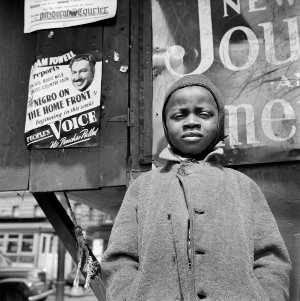 11.Harlem Newsboy Harlem New York 1943.Gordon Parks photo