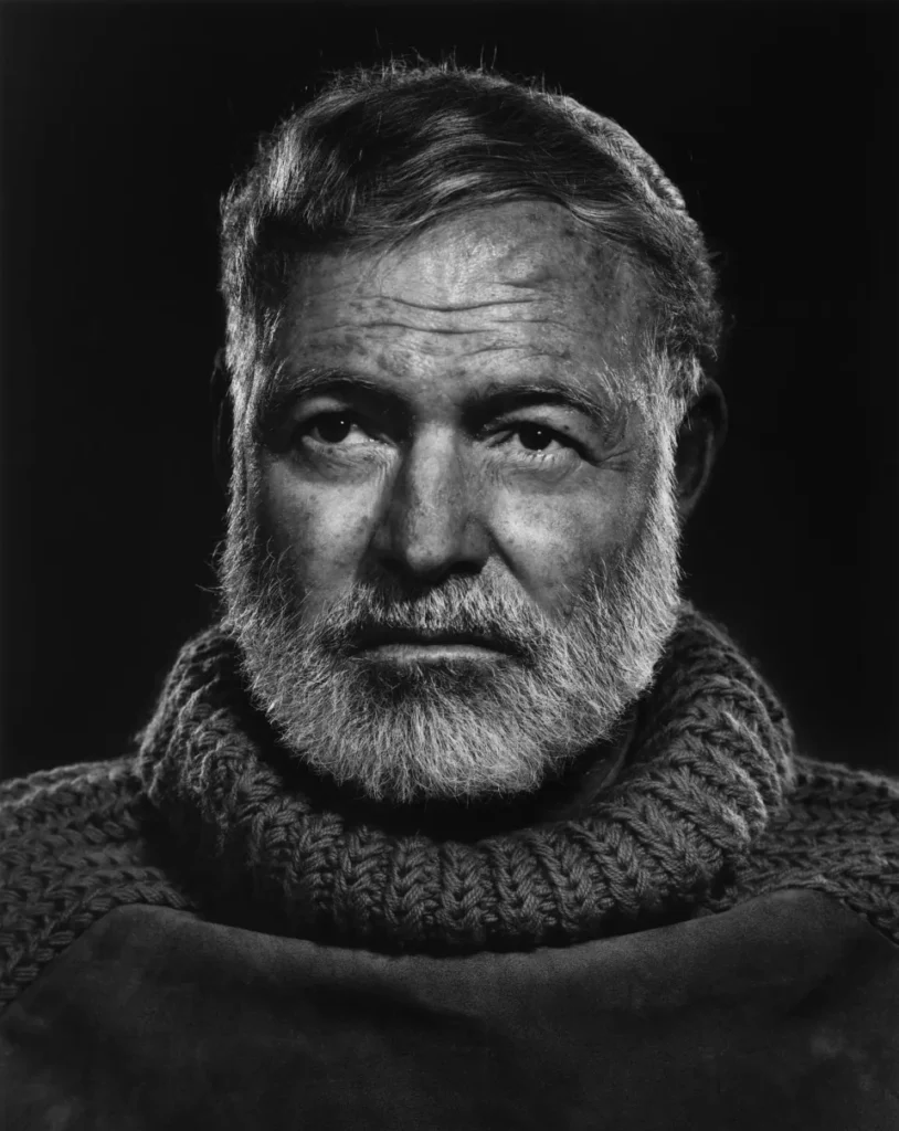 12.Ernest Hemingway by Yousuf Karsh 1957