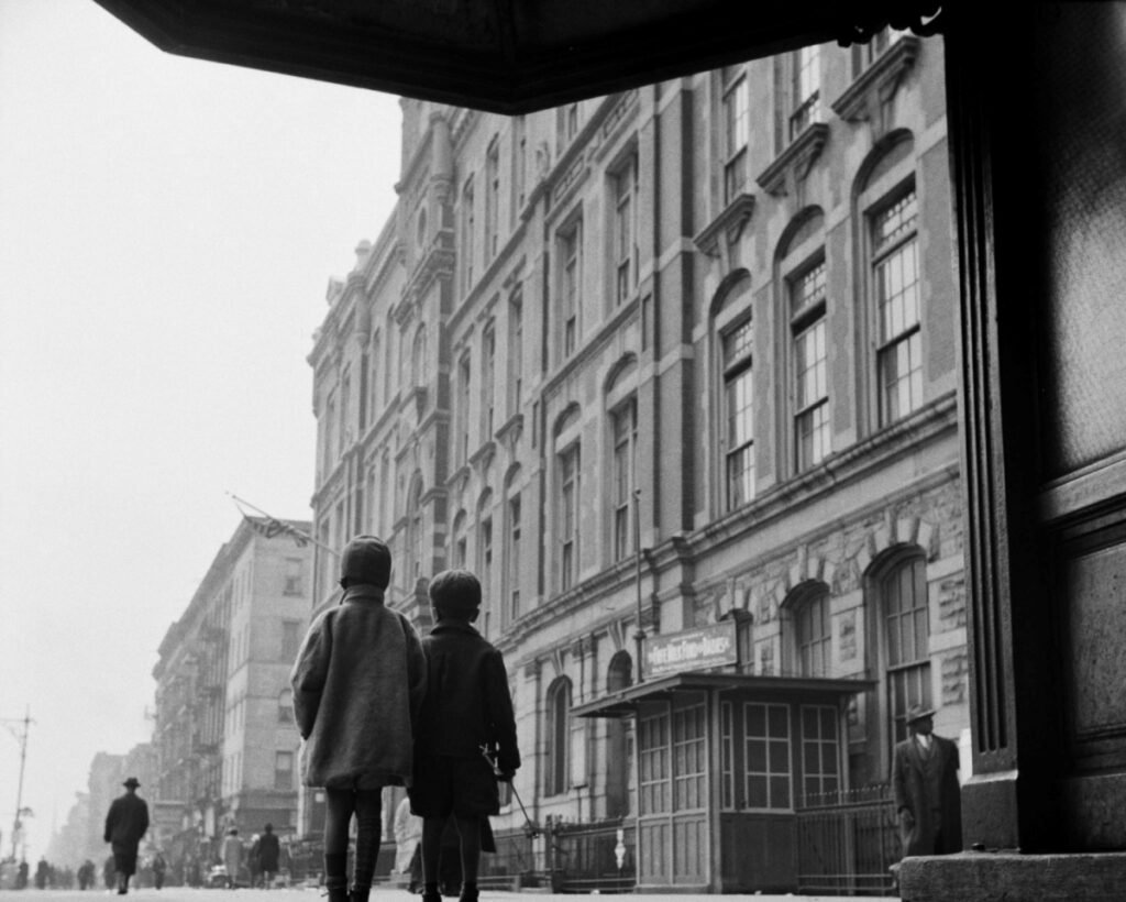 29.Two children walking Harlem NY 1943.Gordon Parks photo