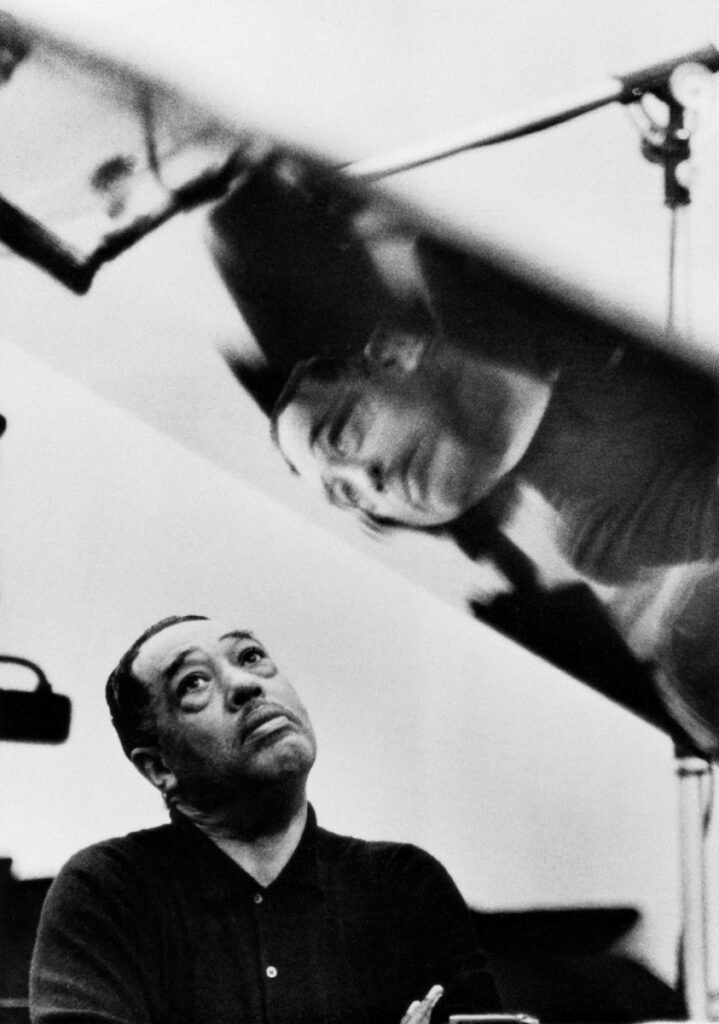 41.Duke Ellington Listening to Playback Los Angeles California 1960.Gordon Parks photo