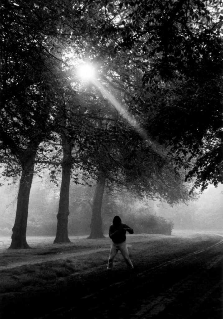 47.Muhammad Ali Trains in Hyde Park London England 1966.Gordon Parks photo