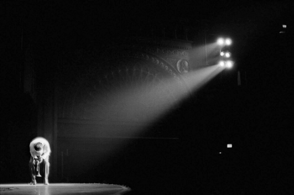 57.Miles Davis on stage Chicago Illinois 1981.Gordon Parks photo