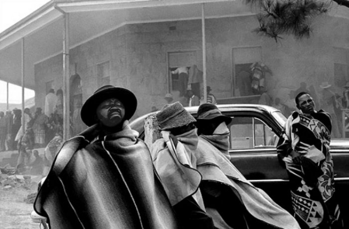 2.Tempesta di polvere. Maseru Lesotho Sudafrica 1960