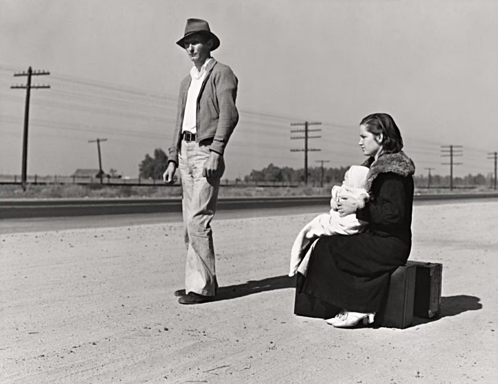 4.Giovane famiglia Homeless California 1935