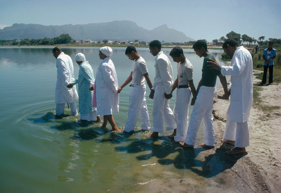 58.Cerimonia battesimale vicino a Citta del Capo Sudafrica 1979