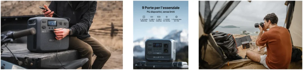 bluetti elite 200 V2 side