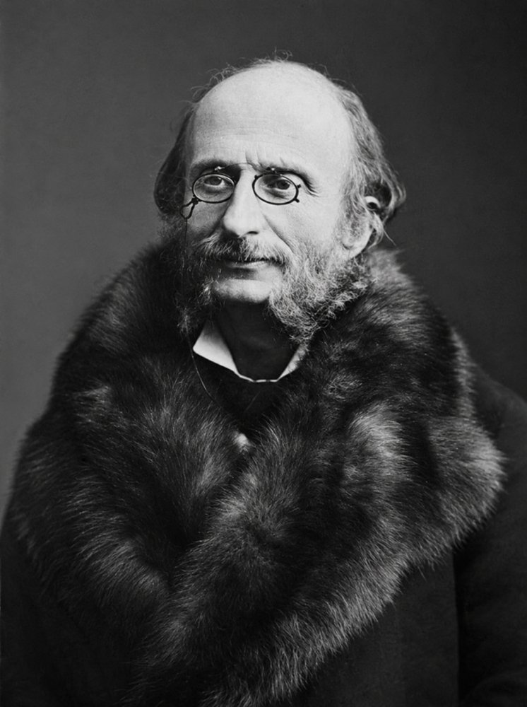 Jacques Offenbach (1819-1880), compositore e violoncellista tedesco naturalizzato francese.Ritratto da Nadar prima del 1880.