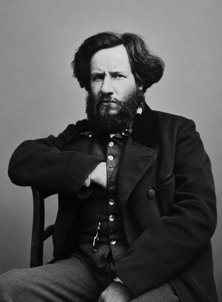 4.Auguste Luchet 1806 – 1872 drammaturgo giornalista romanziere e scrittore francese ritratto da Nadar nel 1855 circa