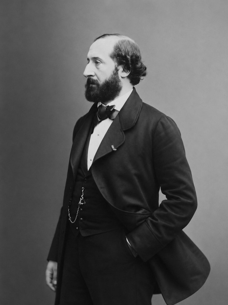 5.Emile Augier 1820 1889 drammaturgo francese ritratto da Nadar a meta Ottocento