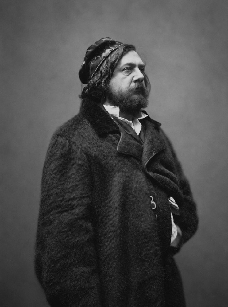 50.Theophile Gautier scrittore poeta e critico letterario francese ritratto da Nadar nel 1855