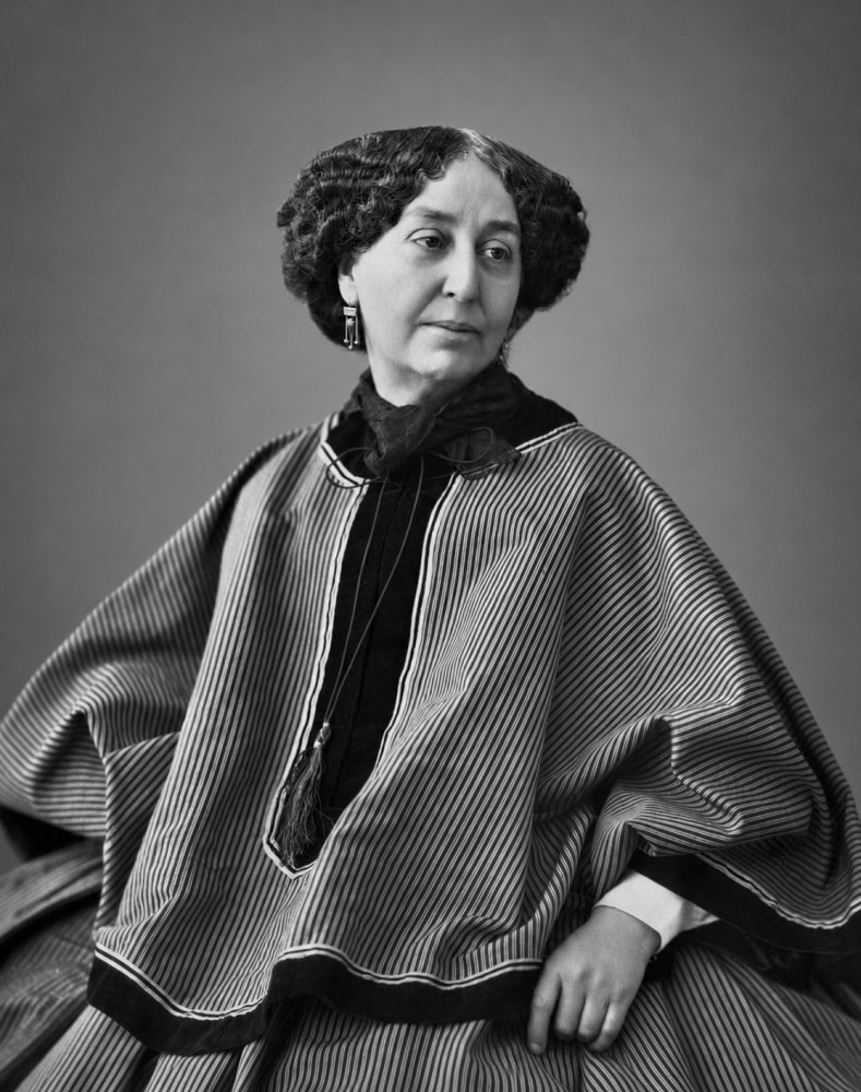 52.George Sand born Amantine Lucile Aurore Dupin de Francueil 1864