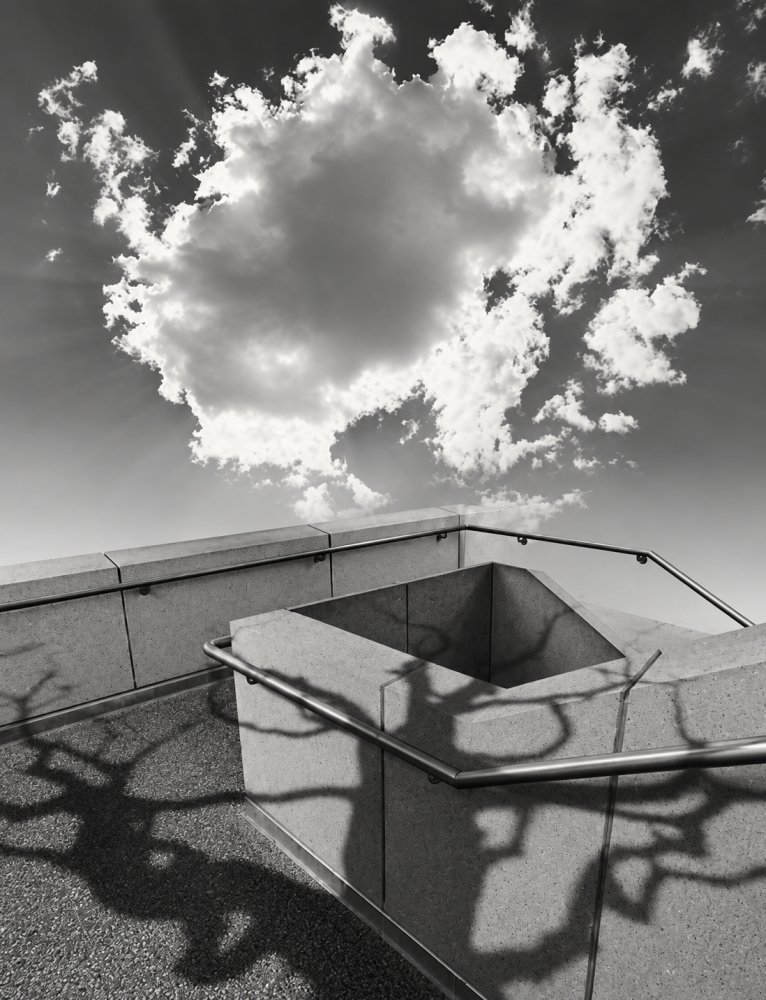 51.Untitled Stairwell Clouds 1981. Jerry Uelsmann
